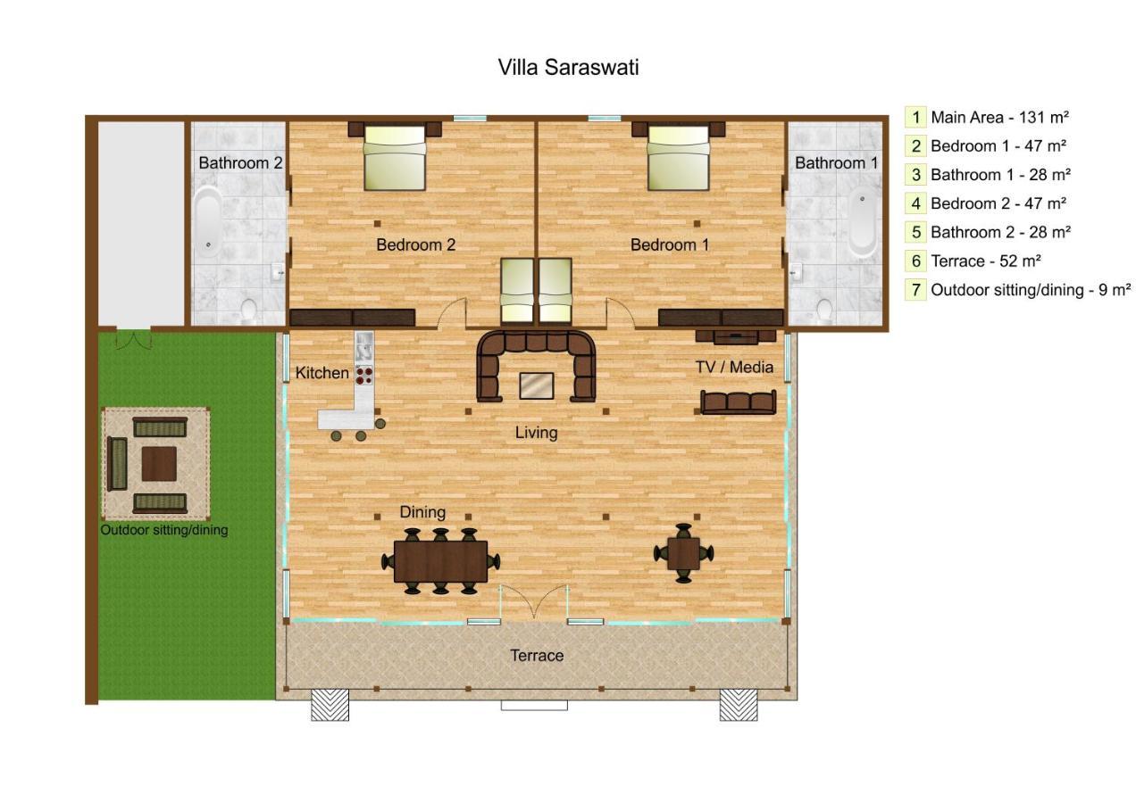 Citakara Sari Villas Candidasa Exterior foto